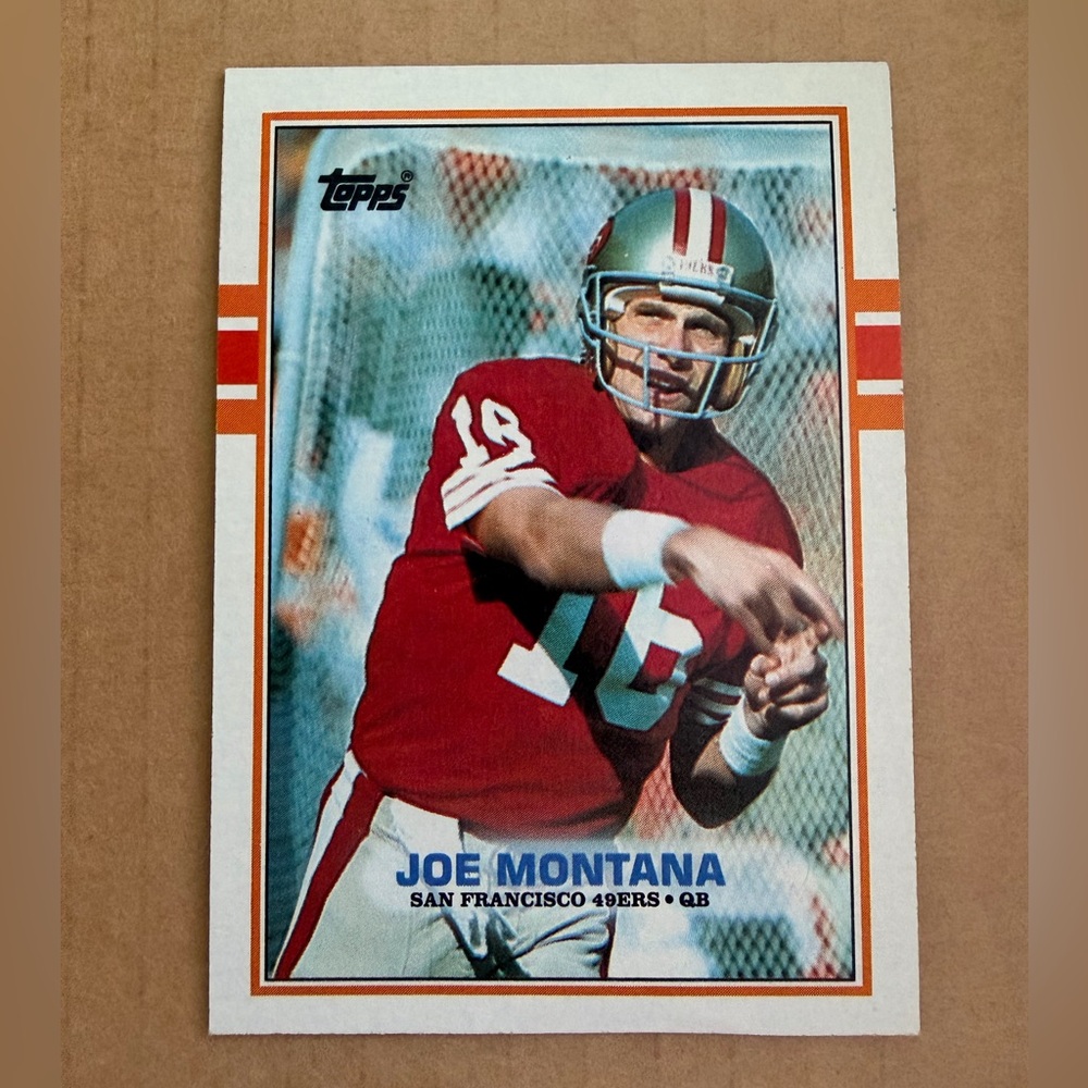 1989 Topps Joe Montana #12 Sports Card - Picture 2 of 4